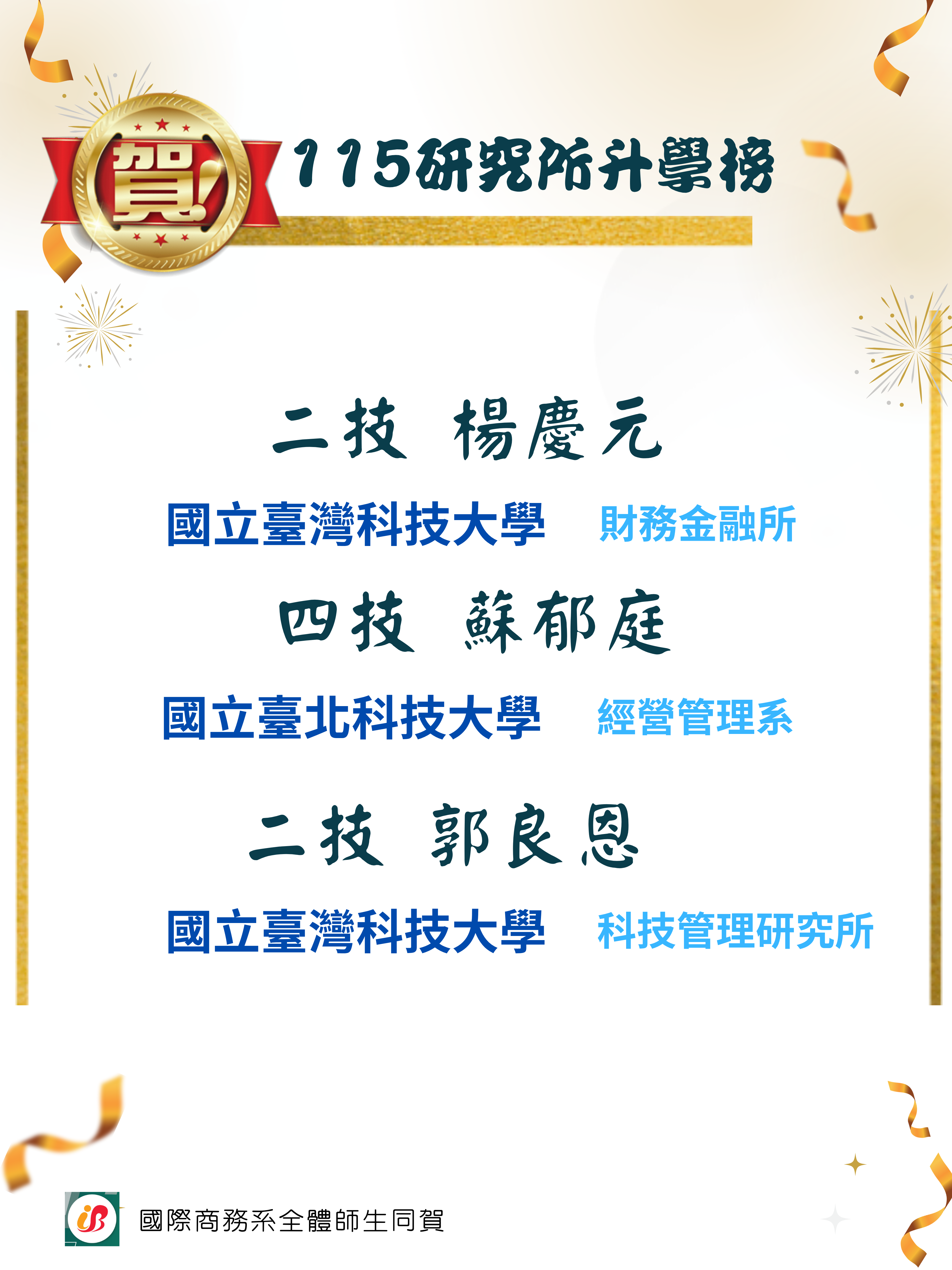 115研究所升學榜
